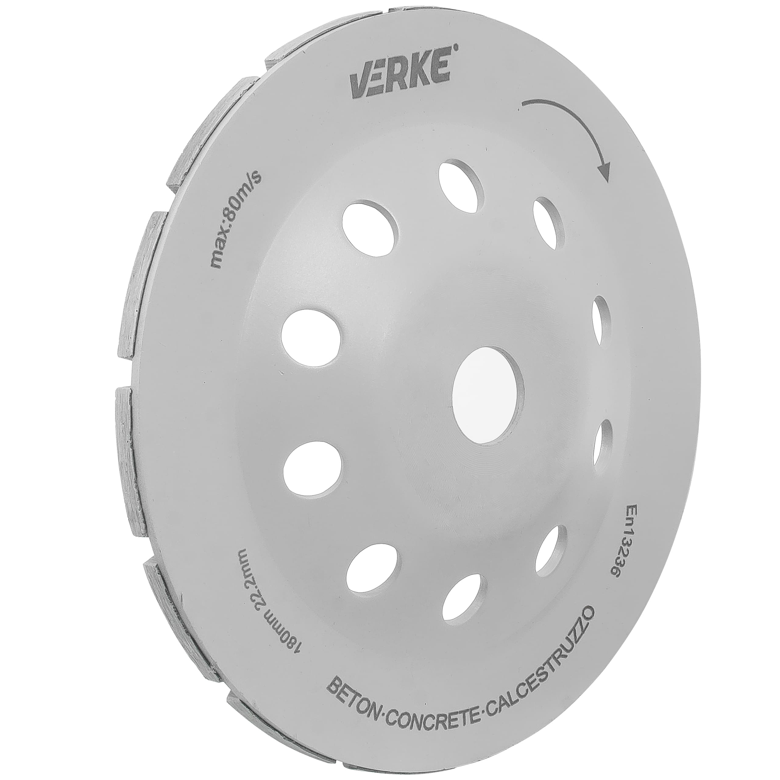 TARCZA DO SZLIFOWANIA BETONU SEGMENT 180 mm VERKE - obrazek 4