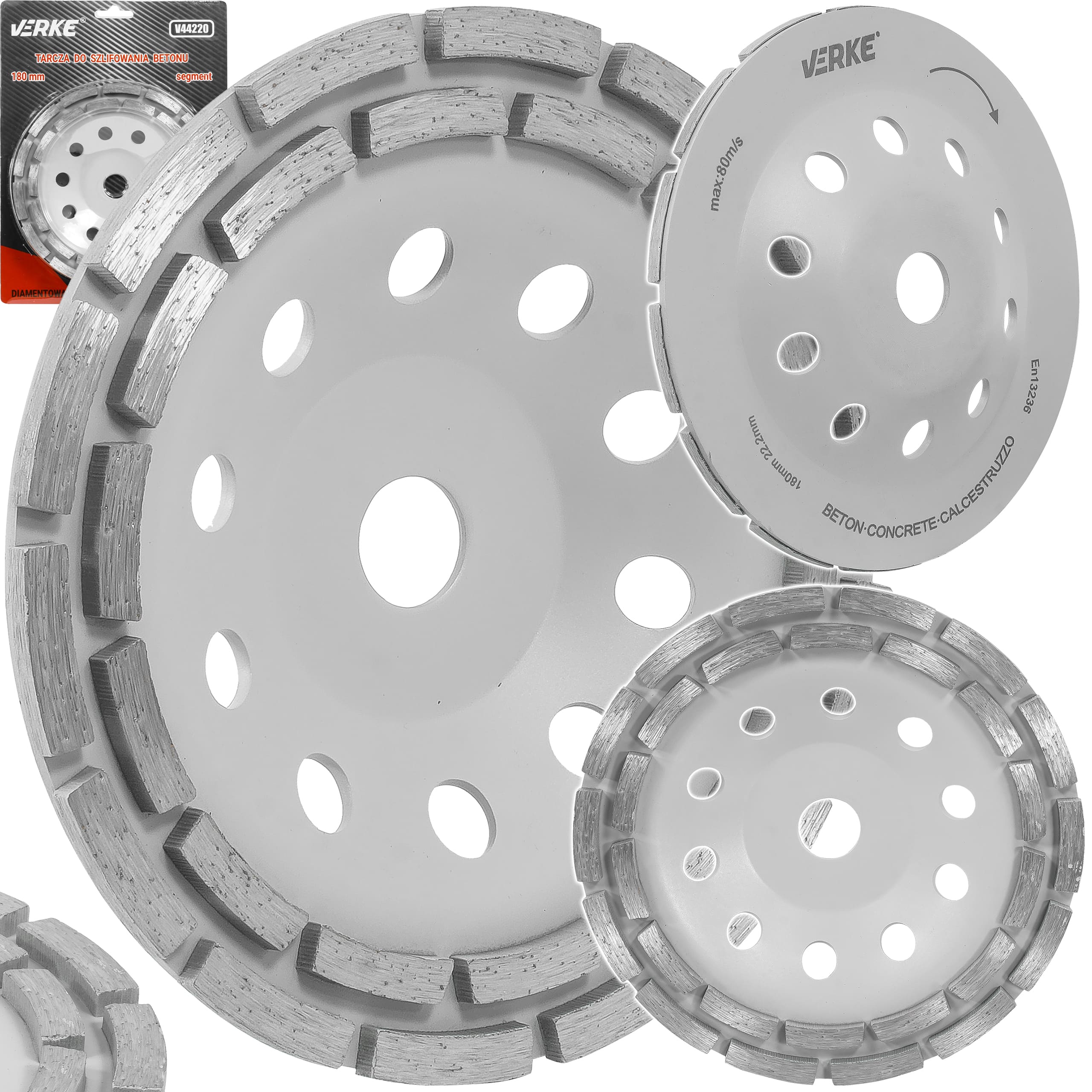 TARCZA DO SZLIFOWANIA BETONU SEGMENT 180 mm VERKE