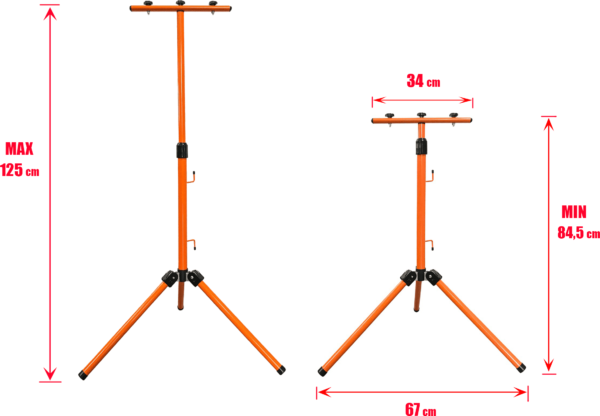 STATYW DO LAMP NAŚWIETLACZY HALOGENOWYCH 1,25 M VERKE - obrazek 7