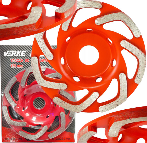 TARCZA DIAMENTOWA SZLIFOWANIA 125 mm L-SHAPE VERKE