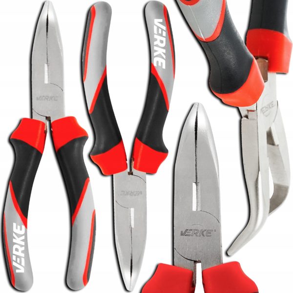 SZCZYPCE WYDŁUŻONE WYGIĘTE 7" 180 mm VERKE