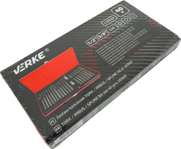 KLUCZE WPUSTOWE IMBUS TORX SPLINE CR-V ZESTAW 40 VERKE - obrazek 17
