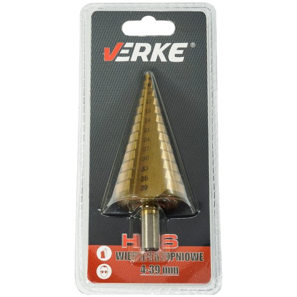 WIERTŁO STOPNIOWE 4-39 MM HSS VERKE - obrazek 8