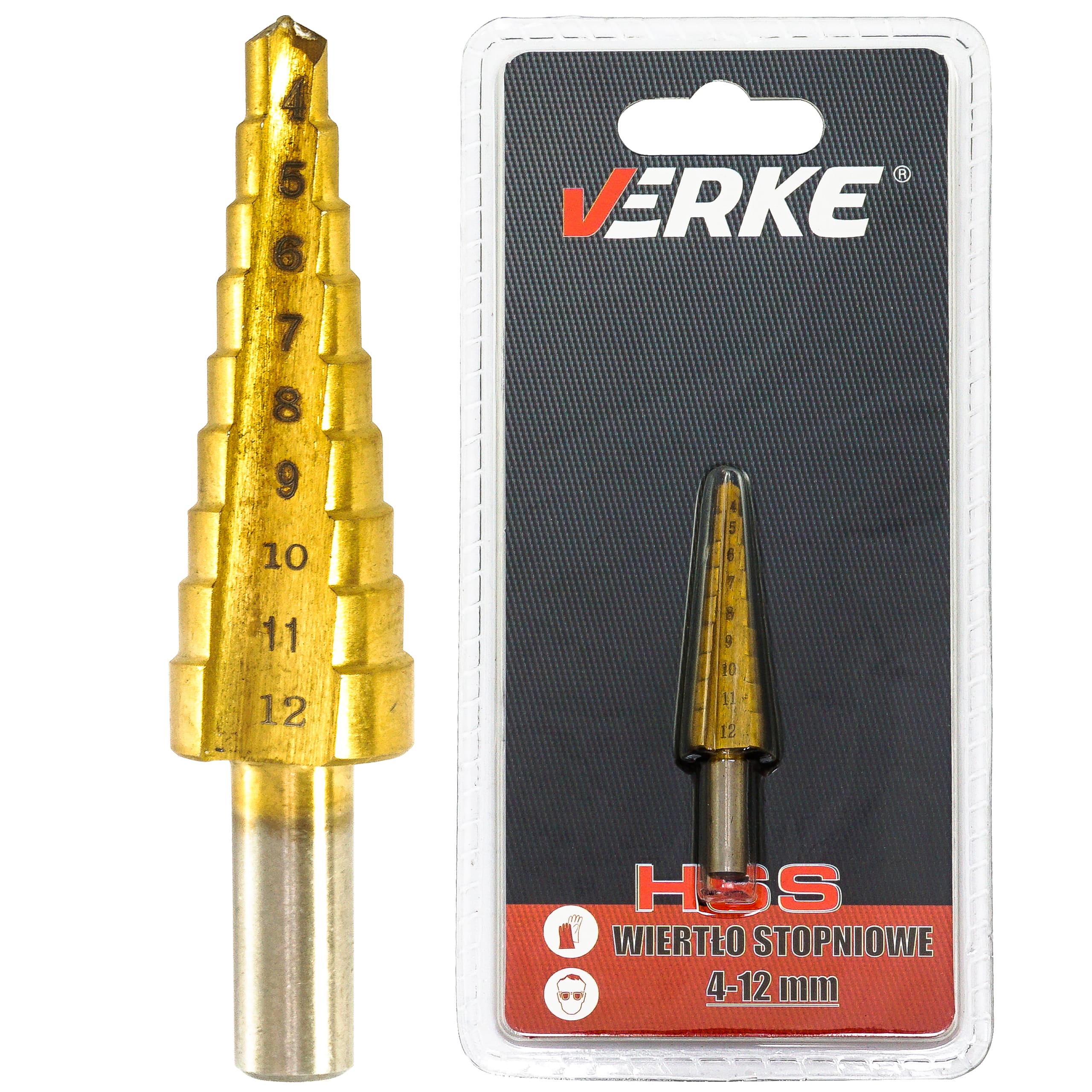 WIERTŁO STOPNIOWE 4-12 MM HSS VERKE - obrazek 4