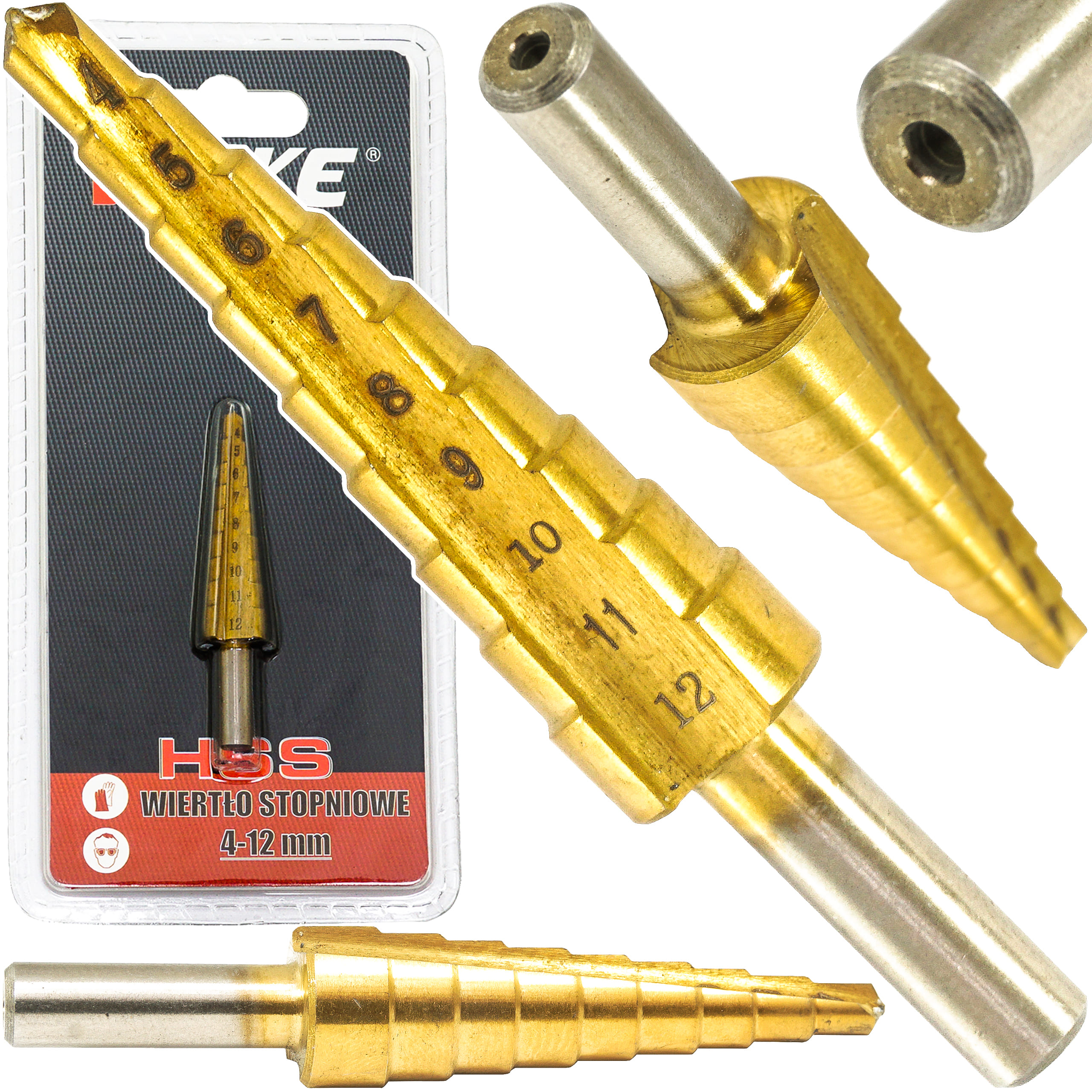 WIERTŁO STOPNIOWE 4-12 MM HSS VERKE