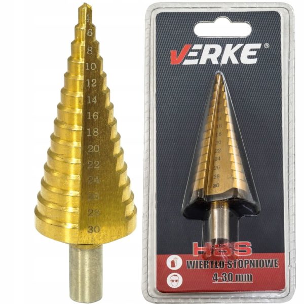 WIERTŁO STOPNIOWE 4-30 MM HSS VERKE - obrazek 10