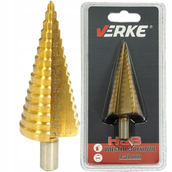 WIERTŁO STOPNIOWE 4-32 MM HSS VERKE - obrazek 3