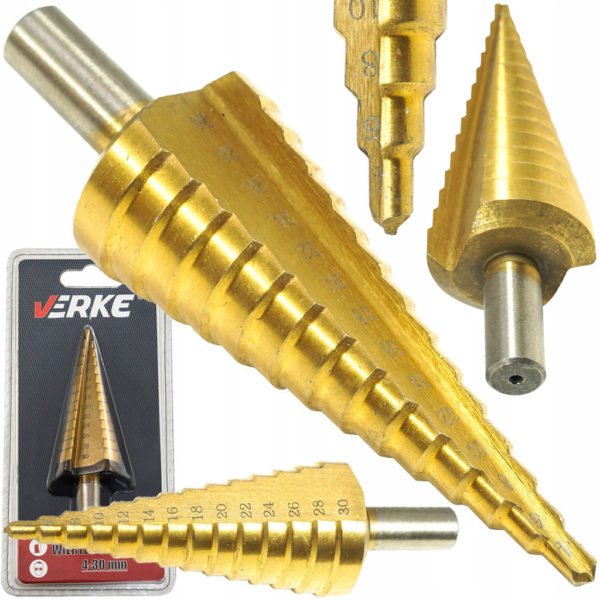 WIERTŁO STOPNIOWE 4-30 MM HSS VERKE