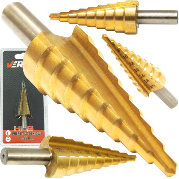 WIERTŁO STOPNIOWE 4-20 MM HSS VERKE