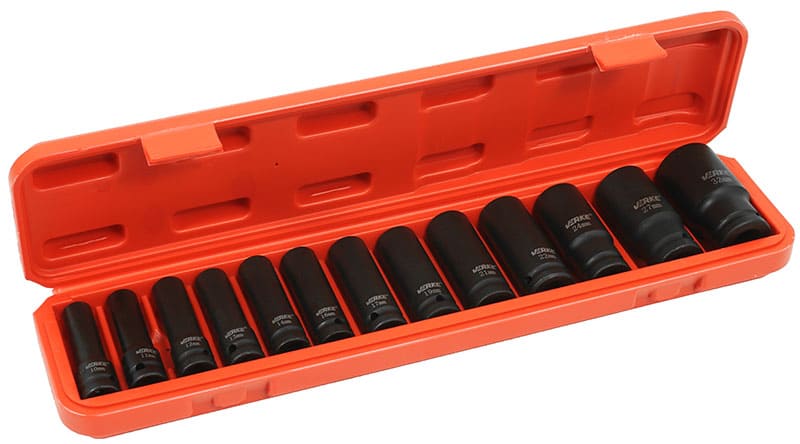 NASADKI UDAROWE DŁUGIE 1/2" 13 SZT 10-32mm VERKE - obrazek 3