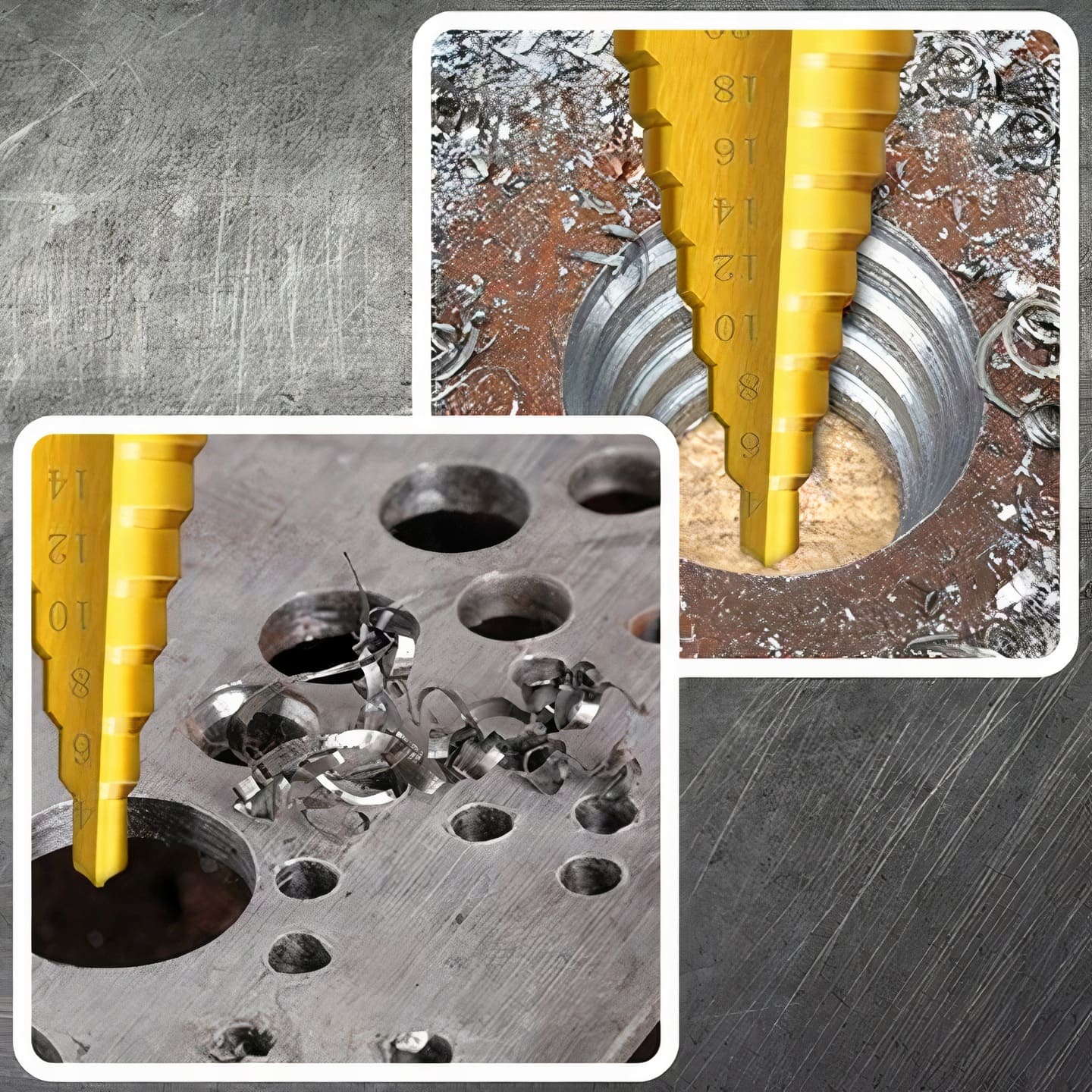 WIERTŁA STOPNIOWE HSS-TiN 4-32 MM 3 SZT. VERKE - obrazek 6