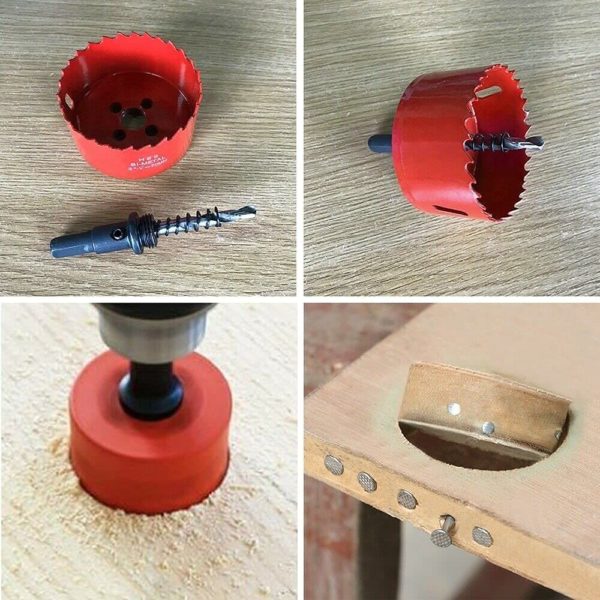 ZESTAW OTWORNIC DO DREWNA 19-127 mm 12+4 SZT. VERKE - obrazek 11