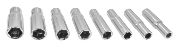ZESTAW NASADEK DŁUGICH 1/4" 6-13 mm 8 SZT VERKE - obrazek 10
