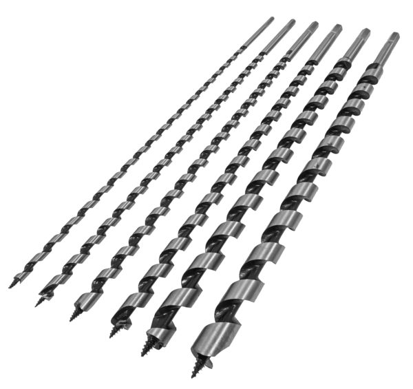 ZESTAW WIERTEŁ KRĘTYCH DO DREWNA L-460 mm, 6 SZT VERKE - obrazek 4