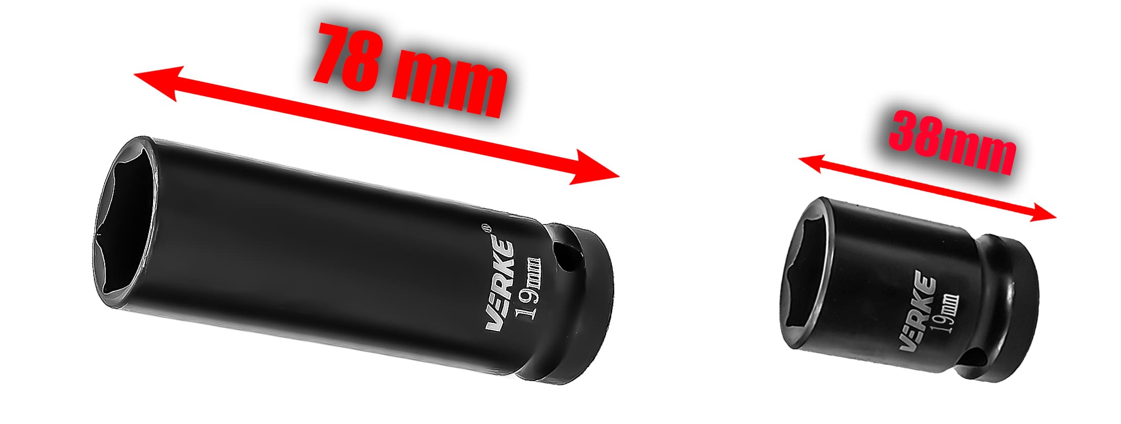 NASADKI UDAROWE DŁUGIE I KRÓTKIE 1/2" 35 SZT 8-32mm VERKE - obrazek 13