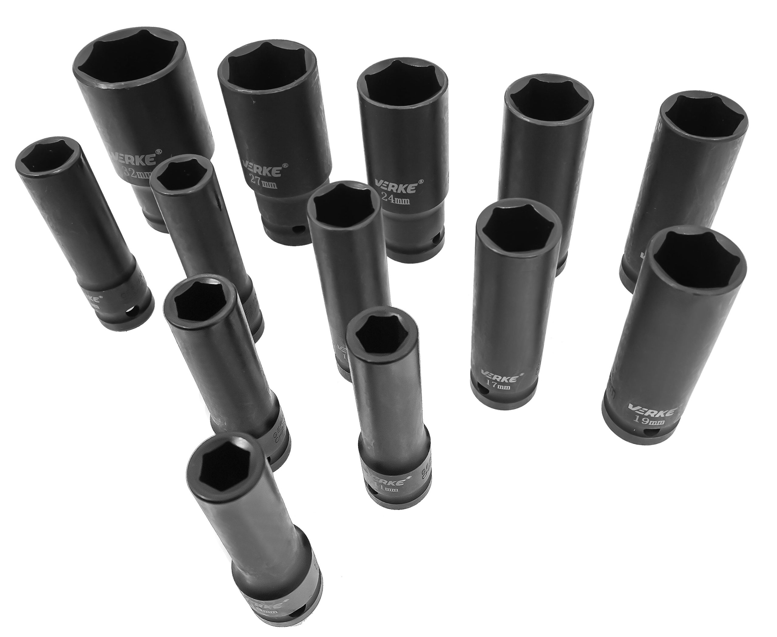 NASADKI UDAROWE DŁUGIE 1/2" 13 SZT 10-32mm VERKE - obrazek 7