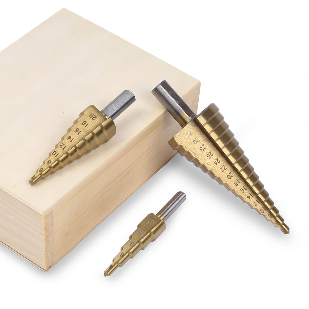 WIERTŁA STOPNIOWE HSS-TiN 4-32 MM 3 SZT. VERKE - obrazek 7