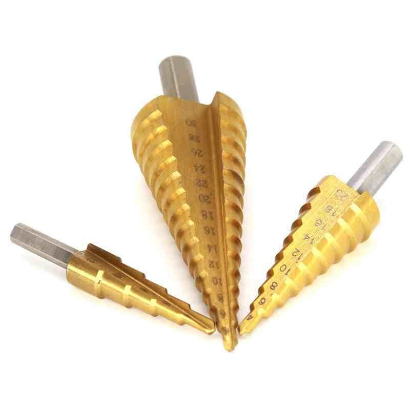 WIERTŁA STOPNIOWE HSS-TiN 4-32 MM 3 SZT. VERKE - obrazek 3