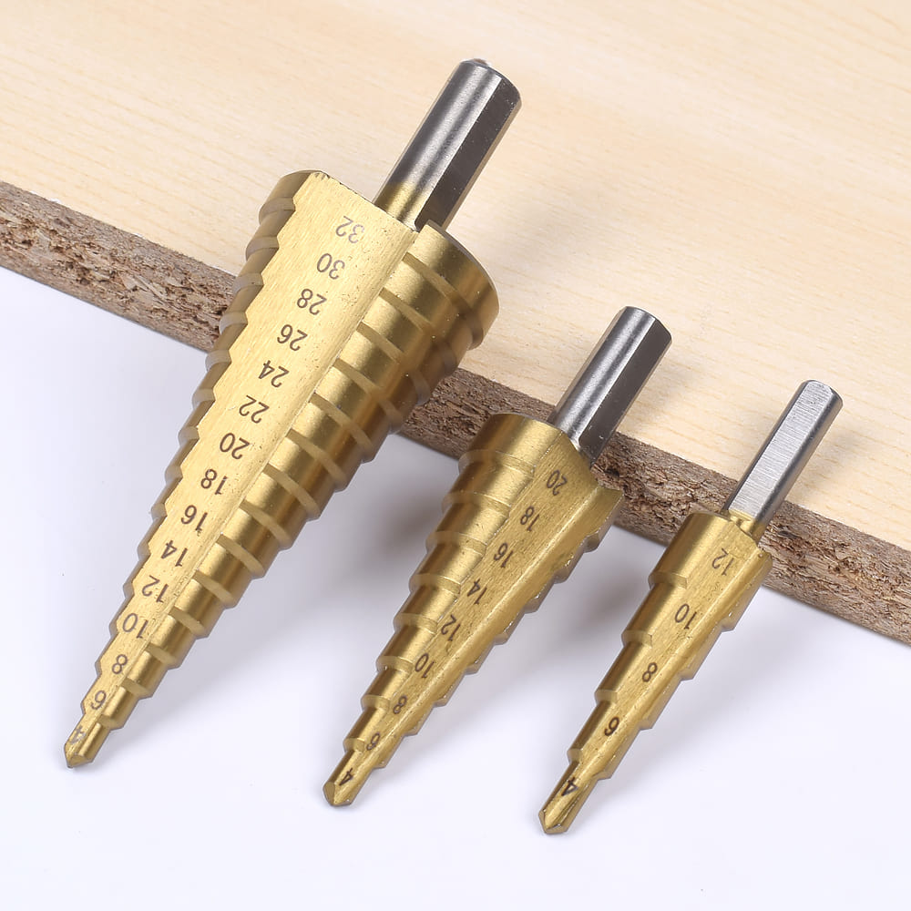 WIERTŁA STOPNIOWE HSS-TiN 4-32 MM 3 SZT. VERKE - obrazek 14