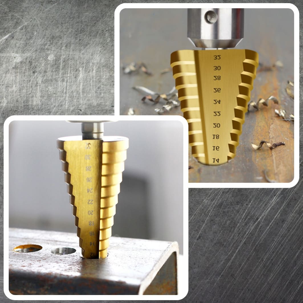 WIERTŁA STOPNIOWE HSS-TiN 4-32 MM 3 SZT. VERKE - obrazek 16