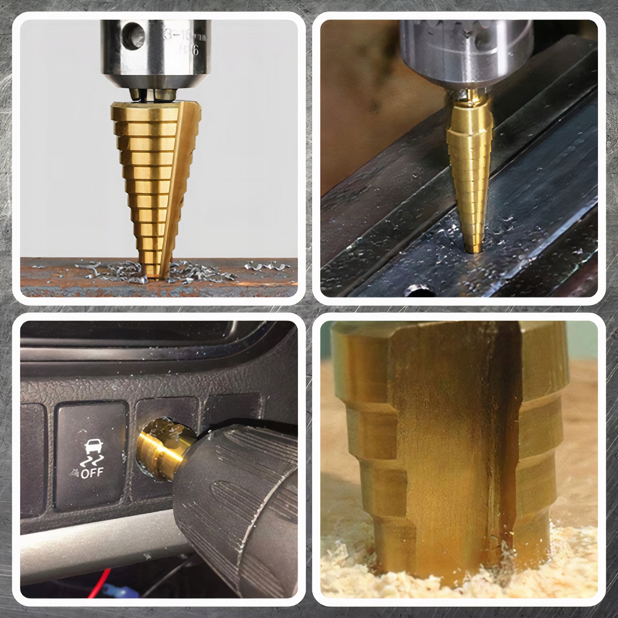 WIERTŁA STOPNIOWE HSS-TiN 4-32 MM 3 SZT. VERKE - obrazek 17