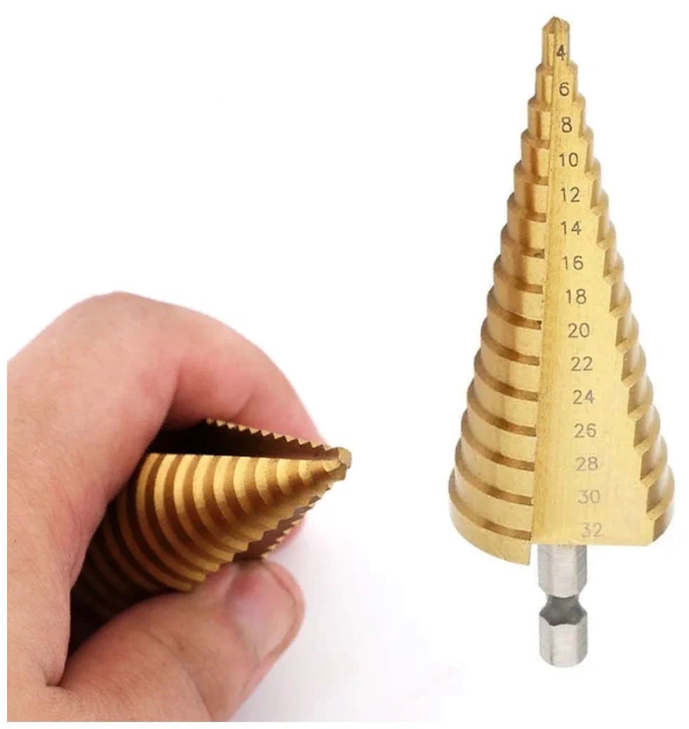 WIERTŁA STOPNIOWE HSS-TiN 4-32 MM 3 SZT. VERKE - obrazek 15