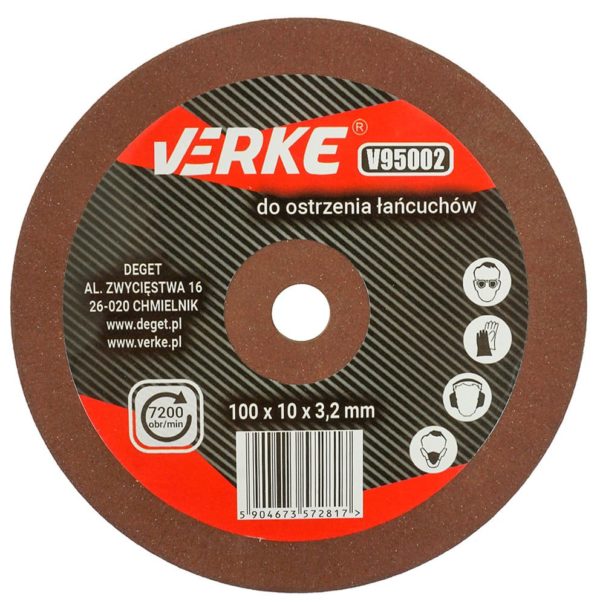 TARCZA OSTRZAŁKI DO ŁAŃCUCHÓW 100x10x3,2 mm VERKE - obrazek 6
