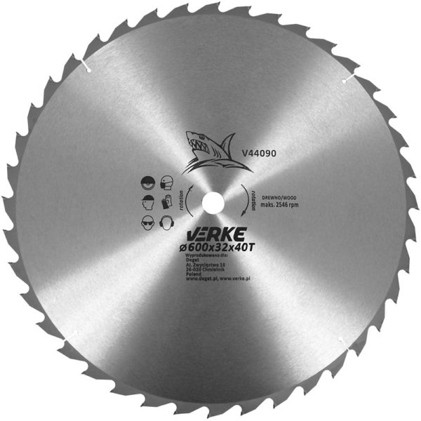 TARCZA WIDIOWA 600mm*32mm*40T VERKE - obrazek 3