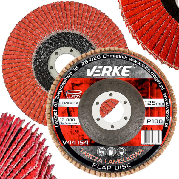 TARCZA PIÓRKOWA 125MM P100 CERAMICZNA VERKE