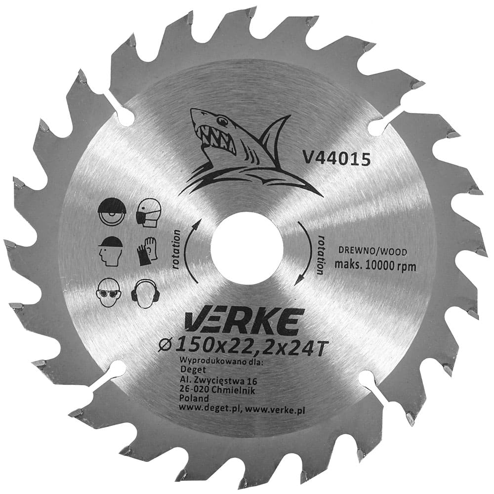 TARCZA WIDIOWA 150mm*22.2mm*24T VERKE - obrazek 3