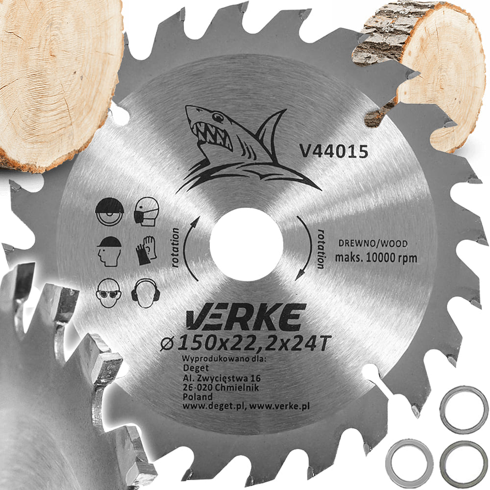 TARCZA WIDIOWA 150mm*22.2mm*24T VERKE