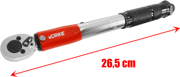 KLUCZ DYNAMOMETRYCZNY 1/4", 5-25 Nm VERKE - obrazek 4