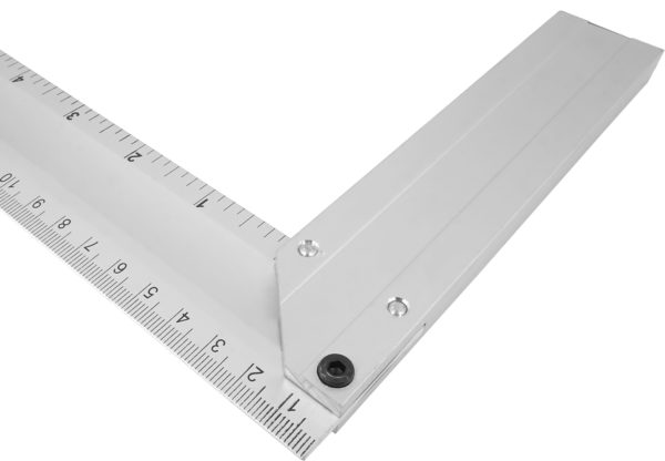 KĄTOWNIK STOLARSKI CIESIELSKI ALUMINIOWY BUDOWLANY WINKIEL PRZYMIAR 250mm VERKE - obrazek 4