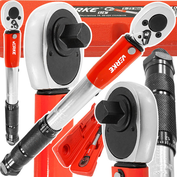 KLUCZ DYNAMOMETRYCZNY 1/4", 5-25 Nm VERKE