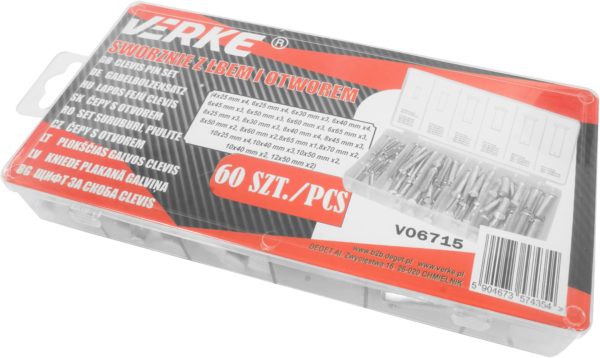 SWORZNIE Z ŁBEM I OTWOREM 60 SZT VERKE - obrazek 14