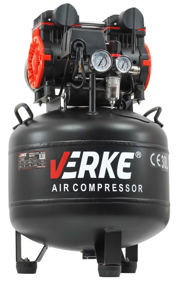 KOMPRESOR BEZOLEJOWY 38L 2HP 230V VERKE - obrazek 5