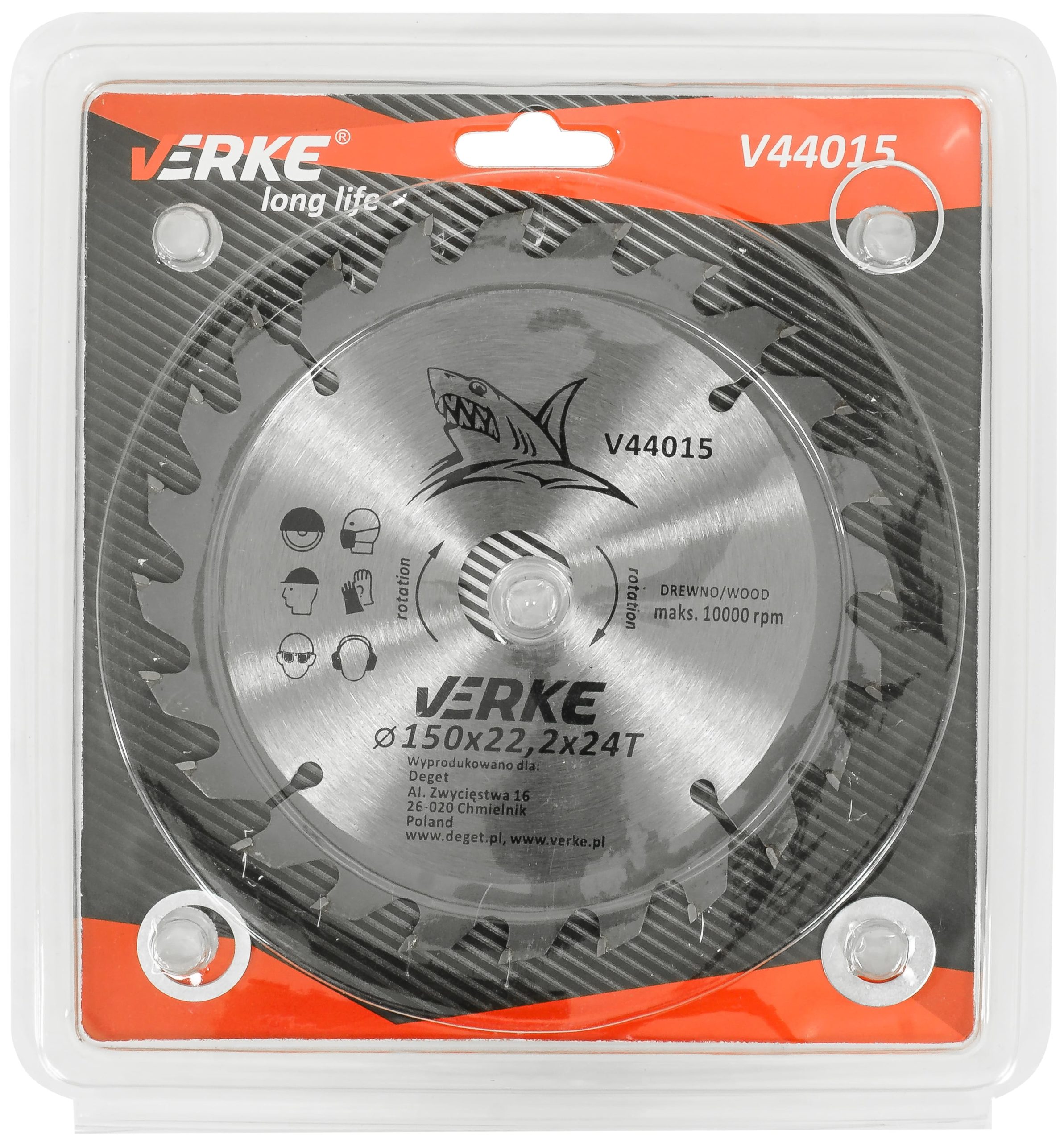 TARCZA WIDIOWA 150mm*22.2mm*24T VERKE - obrazek 4