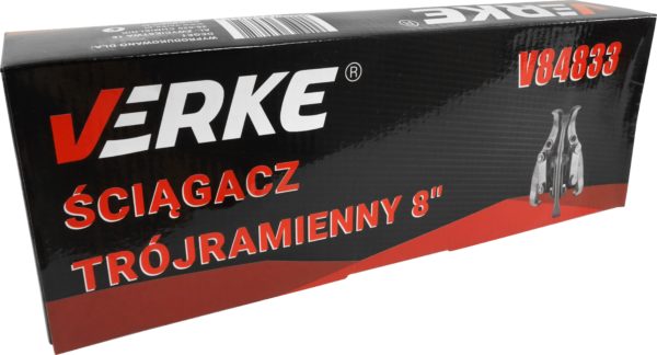ŚCIĄGACZ DO ŁOŻYSK TRÓJRAMIENNY ŚRUBOWY 8'' VERKE - obrazek 8
