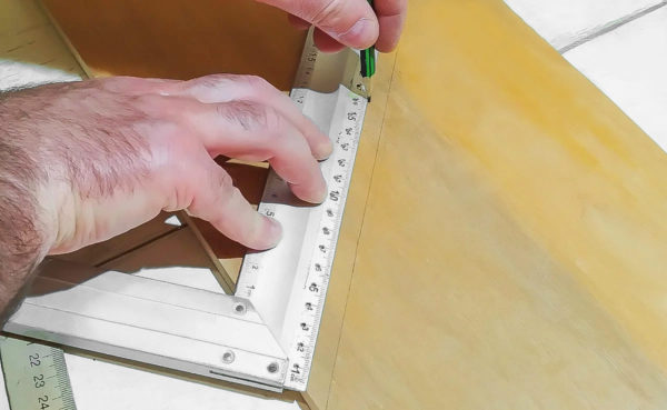 KĄTOWNIK STOLARSKI CIESIELSKI ALUMINIOWY BUDOWLANY WINKIEL PRZYMIAR 250mm VERKE - obrazek 10