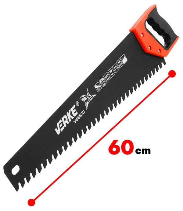 PIŁA RĘCZNA DO GAZOBETONU 600MM 32/32T TEFLONOWA 65MN VERKE - obrazek 4