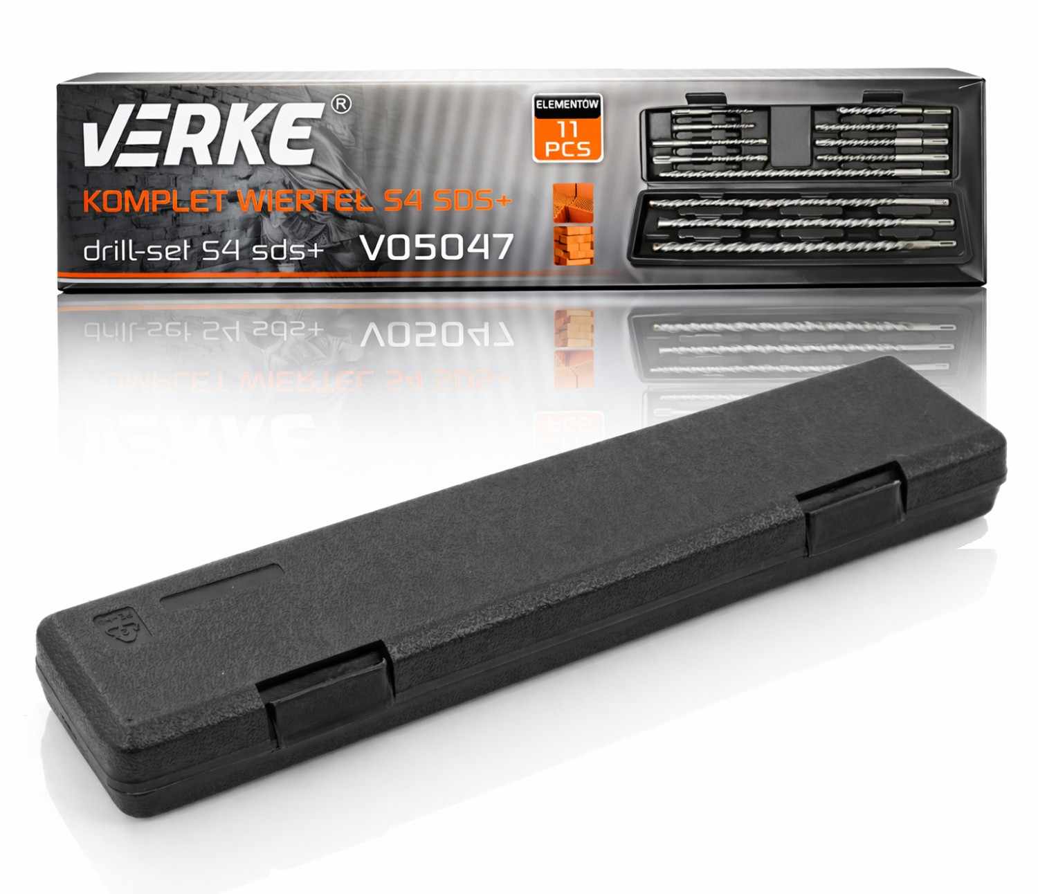 WIERTŁA DO BETONU ZESTAW WIERTEŁ S4 I DŁUT SDS+ 9+3 szt ETUI - obrazek 7